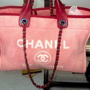 CHANEL Deauville NM Tote Mixed Fibers Medium